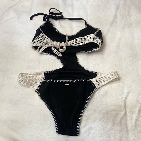 New! Victoria's Secret Archives Crochet Scuba Monokini Swimsuit 3875 - Picture 7 of 9